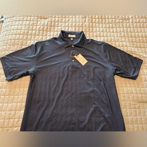 Peter Millar Lg polo, Navy, Sun protection, with tags.